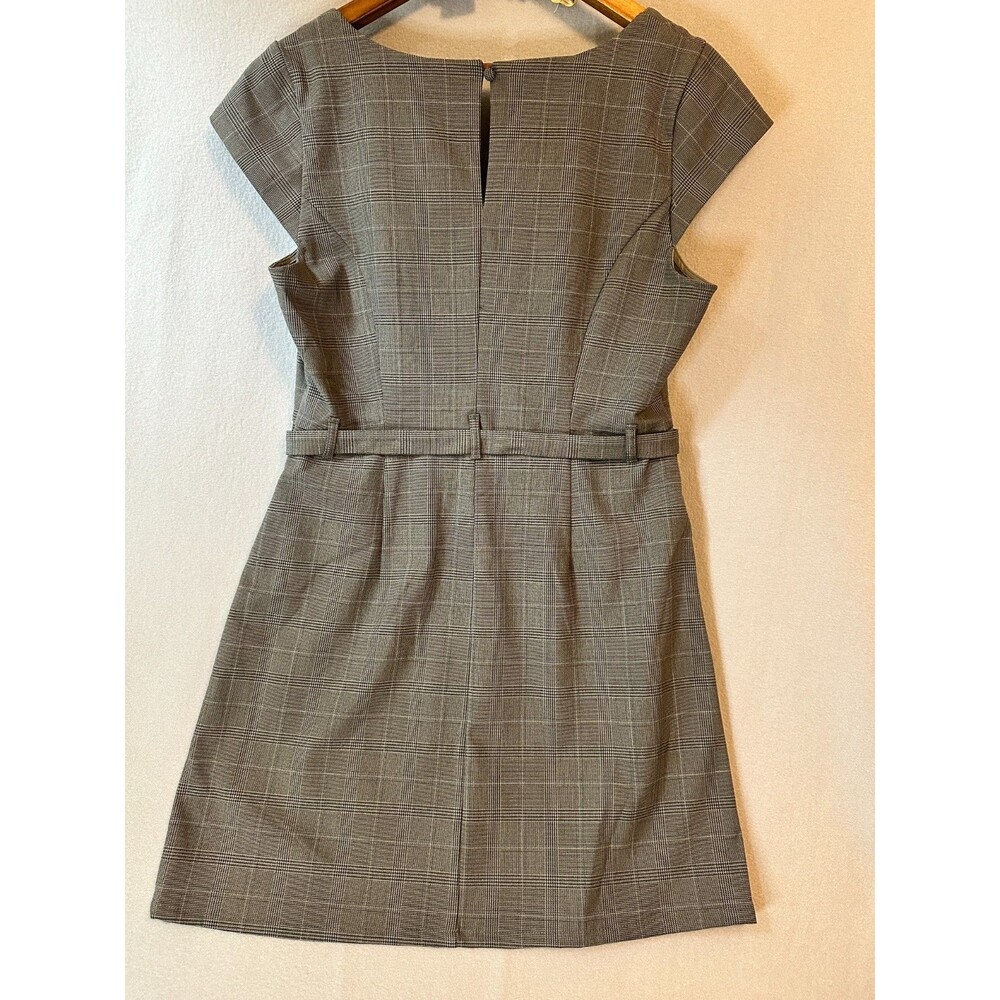 Women's‎ Tailored Mini Dress Large A New Day Gray Plaid New - Picture 6 of 12